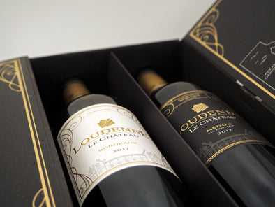 Coffret de fêtes - Loudenne Le Château  - Bordeaux Blanc 2019 & Médoc Rouge 2018 - LOUDENNE GOUACHE